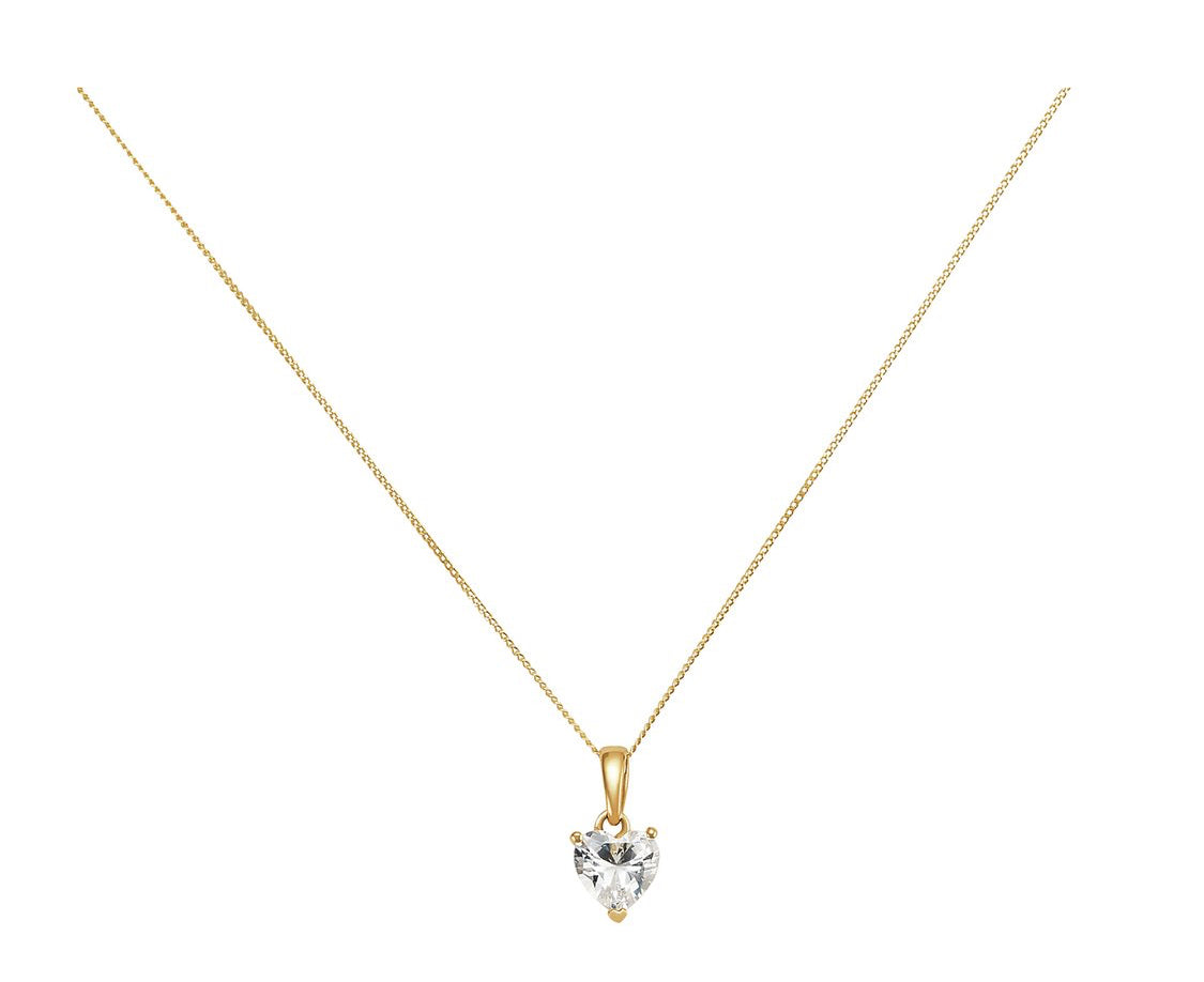 9ct Gold Heart Necklace