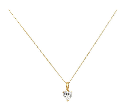 9ct Gold Heart Necklace
