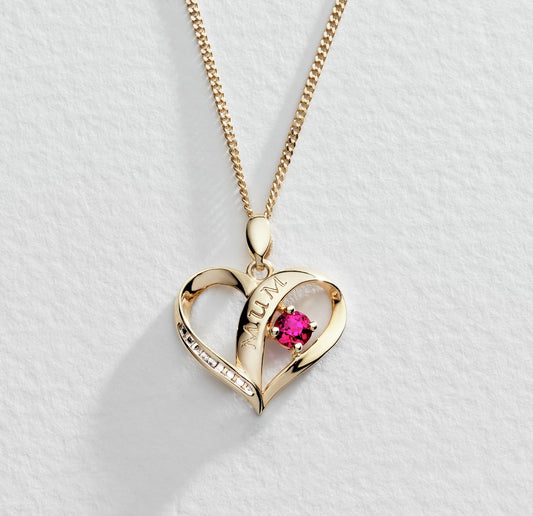 9ct Gold Plated Necklace Heart