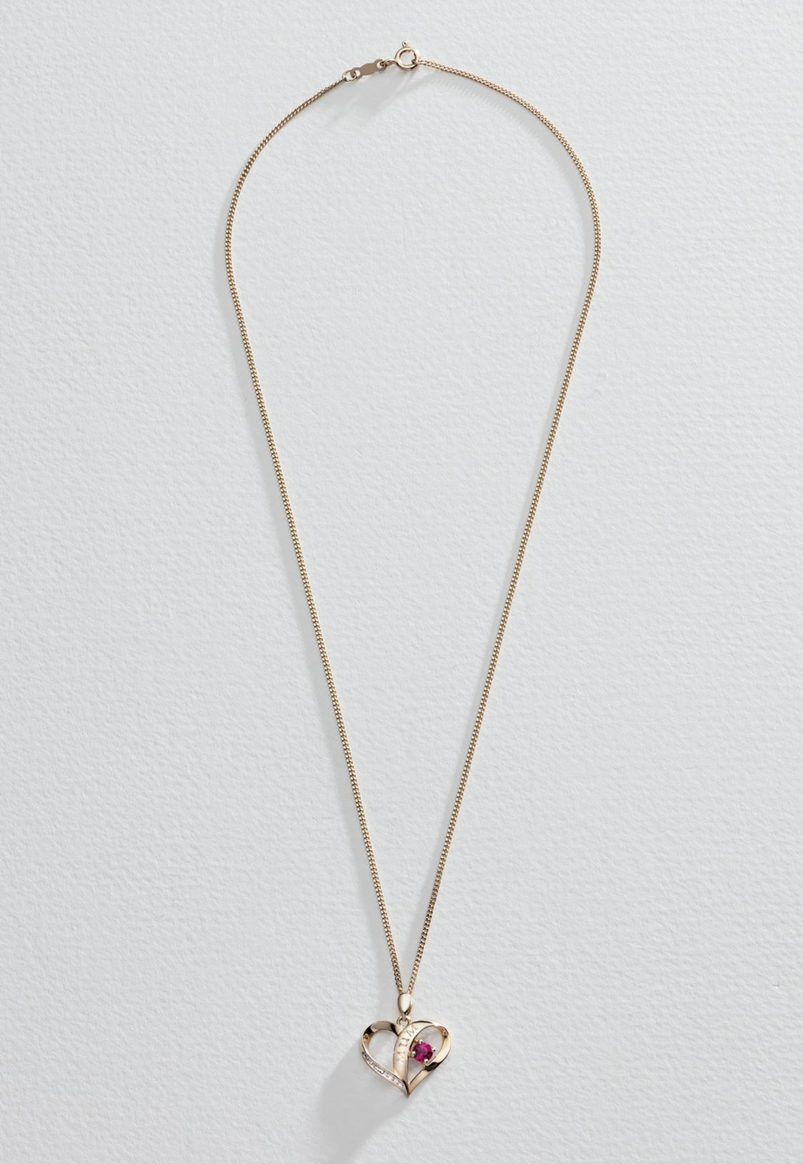 9ct Gold Plated Necklace Heart