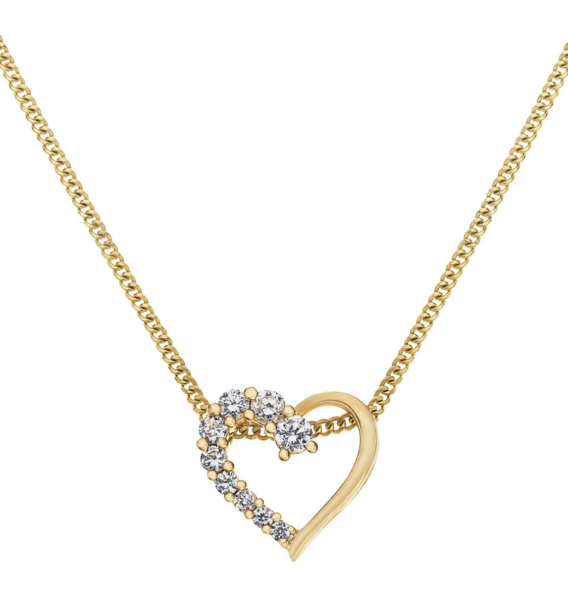 18ct Gold Plated Heart Pendant
