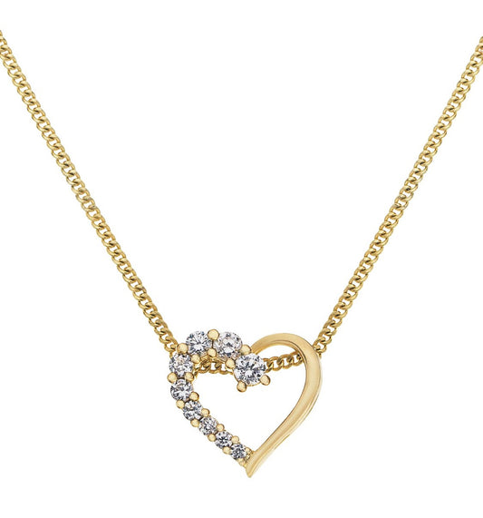 18ct Gold Plated Heart Pendant