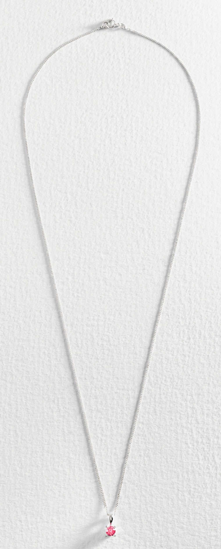 9ct Pure White Gold Pink 0.25ct Diamond